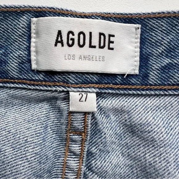Agolde Riley High Rise Straight Crop Jeans Size 27 - Picture 11 of 16